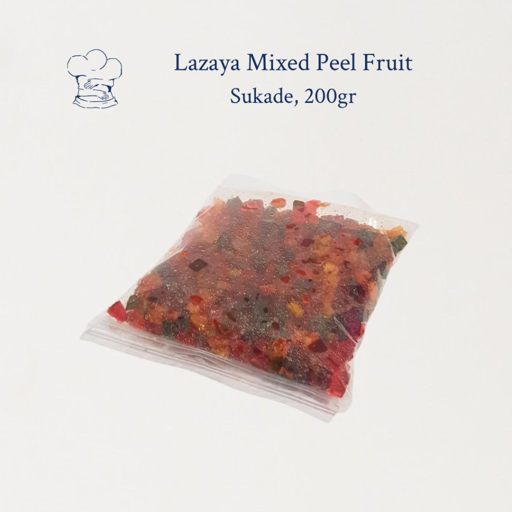 

QH Lazaya Mixed Peel / Sukade 200gr Campuran Buah Kering untuk Kue & Roti