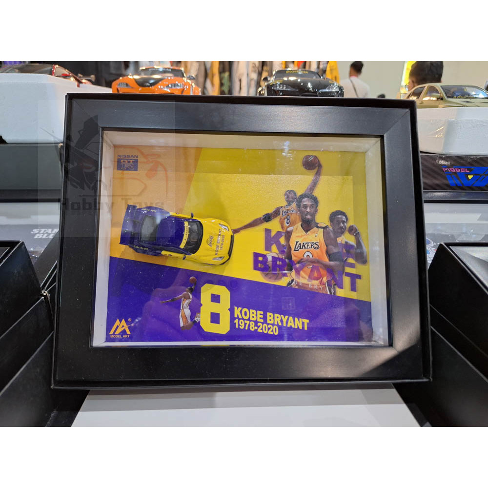 Modern ART | TIME MODEL 1/64 Nissan GTR R35 KOBE BRYANT 1978-2020 c/w 3D Frame