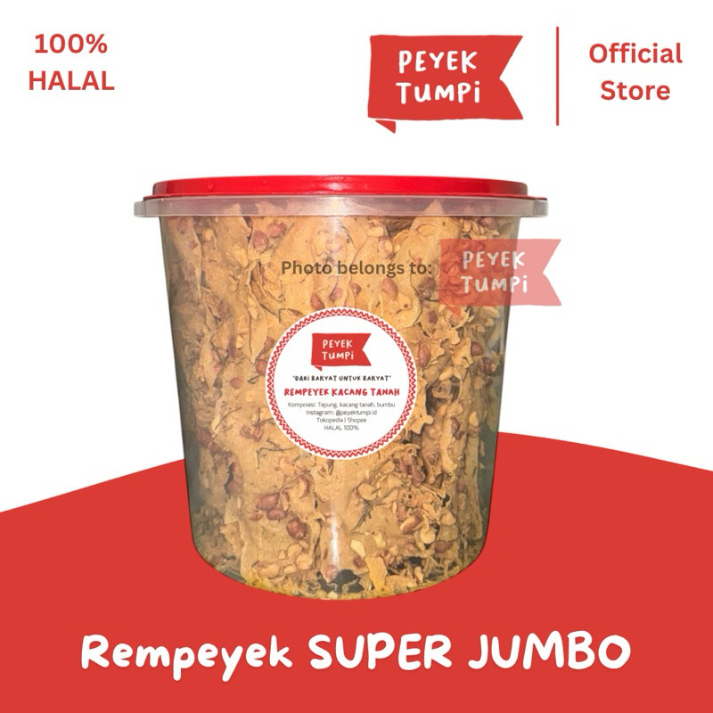 

PEYEK TUMPI - Rempeyek Semua Varian (SUPER JUMBO) | Peyek Kacang | Peyek Teri Medan | Peyek Udang Rebon | Peyek Cabai Rawit | Peyek Kedelai Hitam | Peyek Kacang Hijau | Peyek Mede/Mete | Peyek Almond | Peyek Baby Cumi