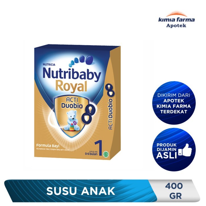 

TP NUTRIBABY ROYAL 1 (0-6 BULAN) 400 GR / SUSU ANAK / KIMIA FARMA