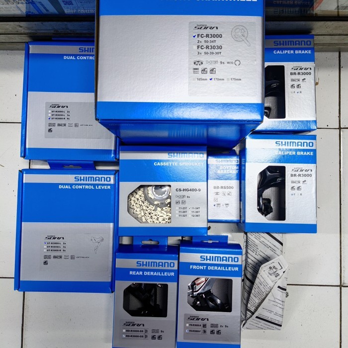 Groupset / Group set / GRUPSET/GRUP SET SHIMANO SORA R3000 9 SPEED
