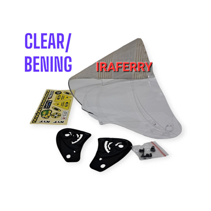 [New Arrival] Flat visor kyt venom open kyt galaxy kyt dj maru ink centro kyt kyoto - Putih, KYT VEN