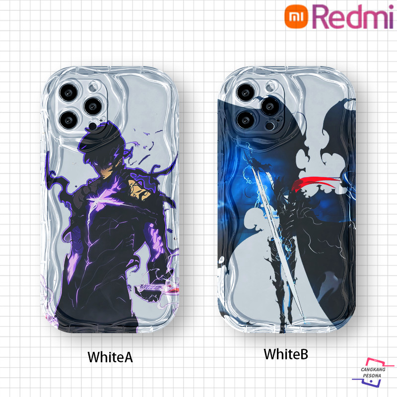 Animasi Kartun "Saya Naik Level Sendiri" Chengxiaoyu Dan Caesar Case for Redmi 10C 12 12C 13 13C A1 