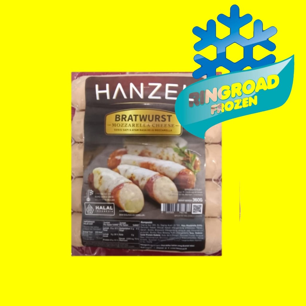 

HANZEL BRATWURST 360 GR - KEJU MOZARELLA