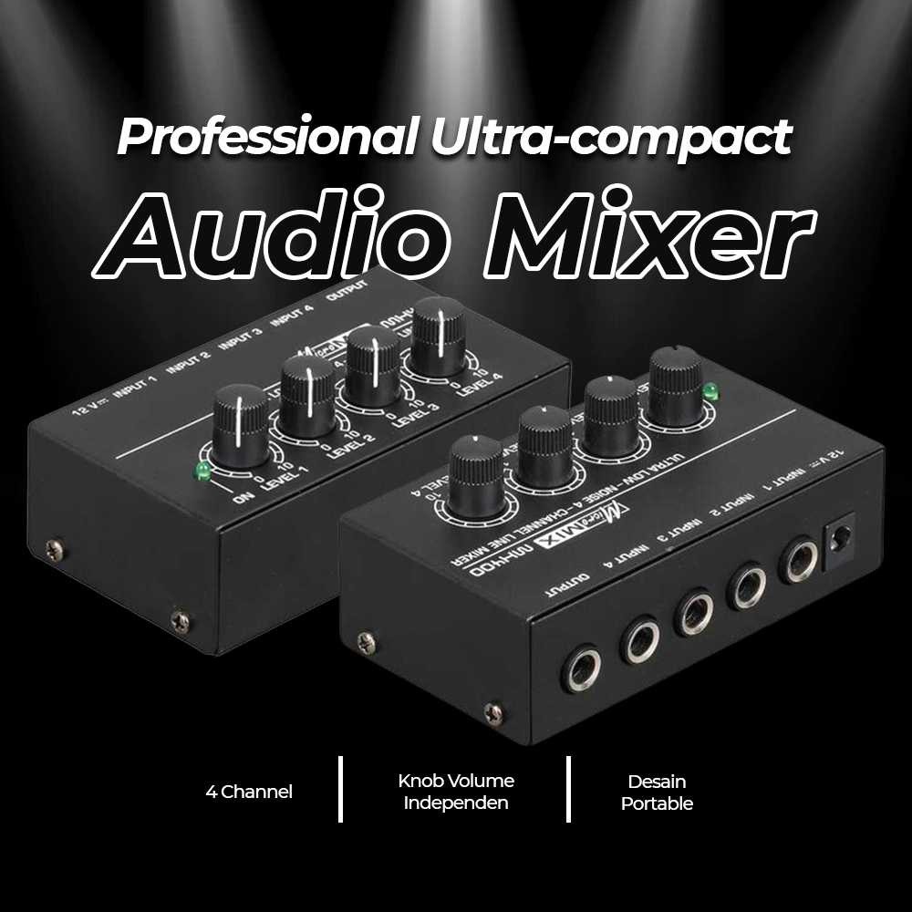 Micromix  Mixer Amplifier 4 Ch - MX400 / Mini Mixer