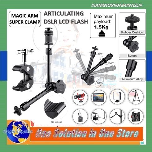 Magic Clamp / Magic Arm 11 Inch includ Super C-Clamp
