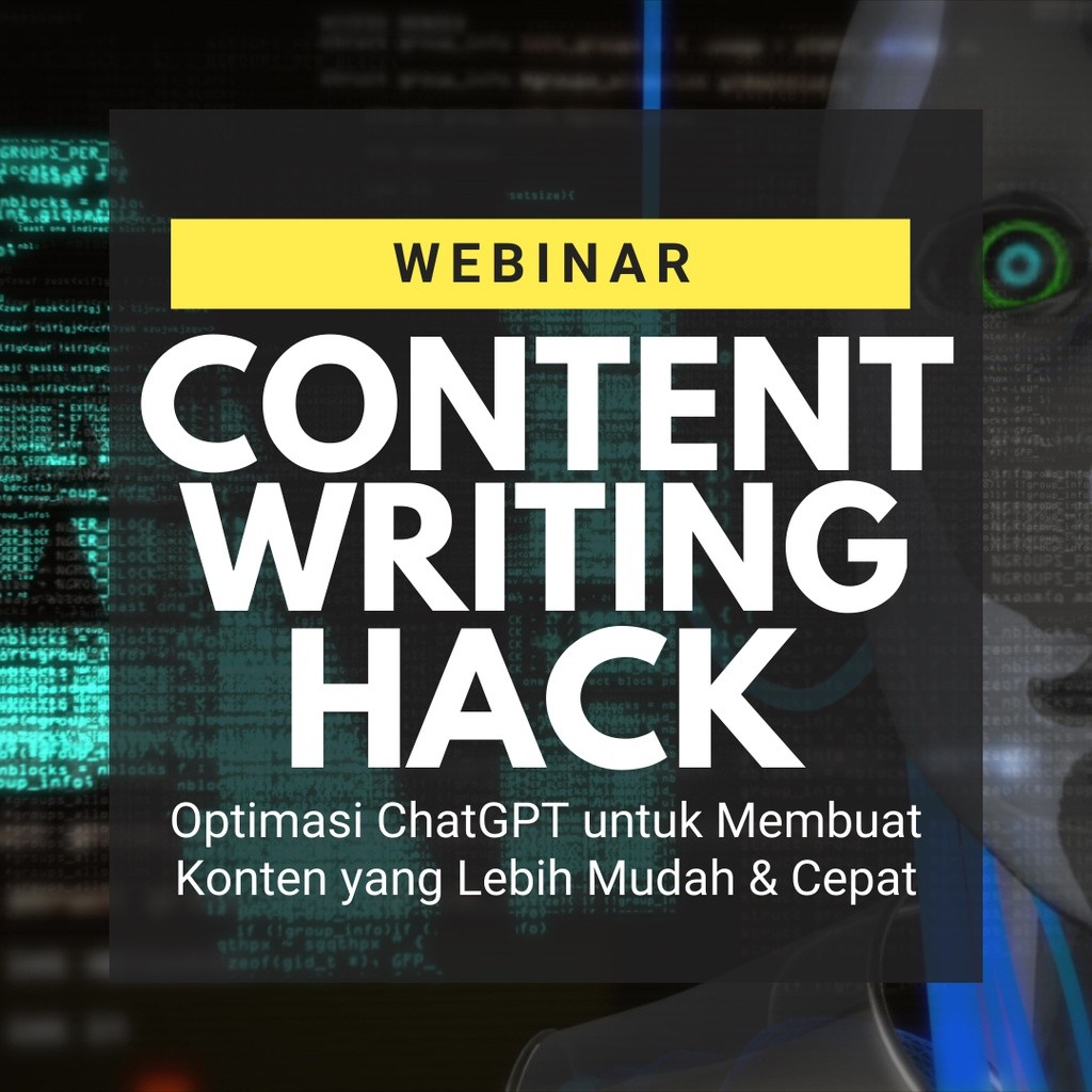 ChatGPT untuk Membuat Konten yang Lebih Cepat dan Mudah Content Writing Hack Optimasi