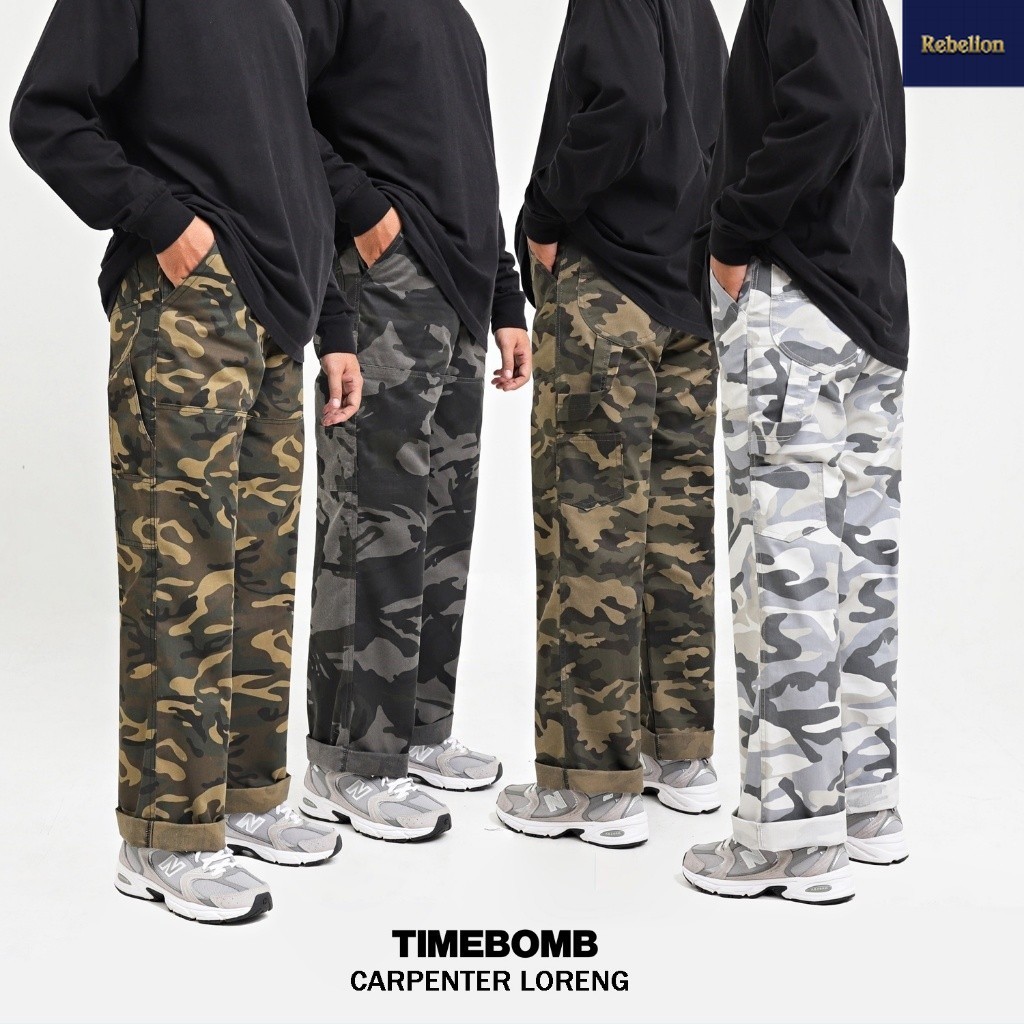 TIMEBOMB = CARPENTER PANTS - Celana Carpenter Reguler | Loreng