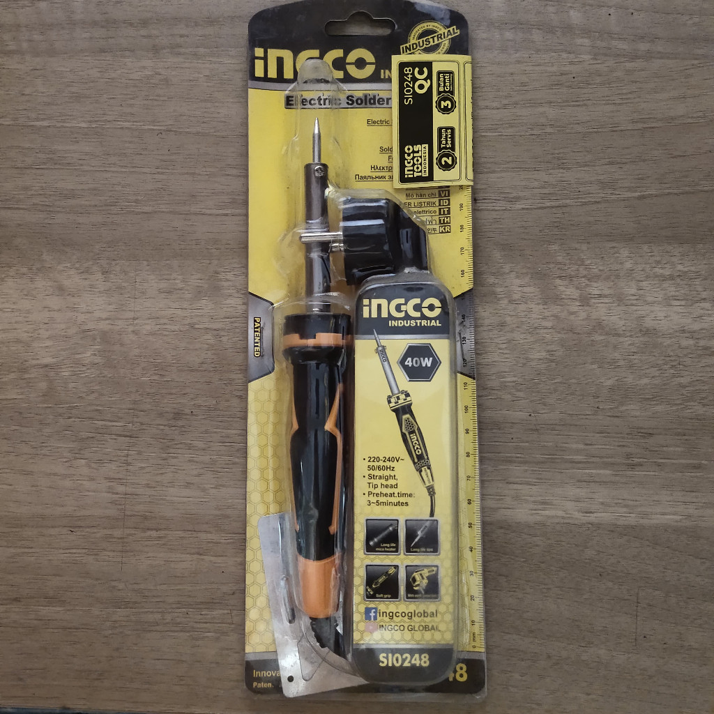 SOLDER LISTRIK 40 WATT HD INGCO SI0248/Alat Solder Berkualitas INGCO 40W