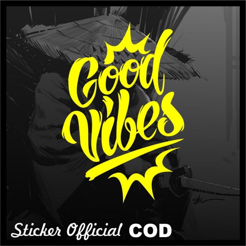 

Sticker Good Vibes,logo Good Vibes