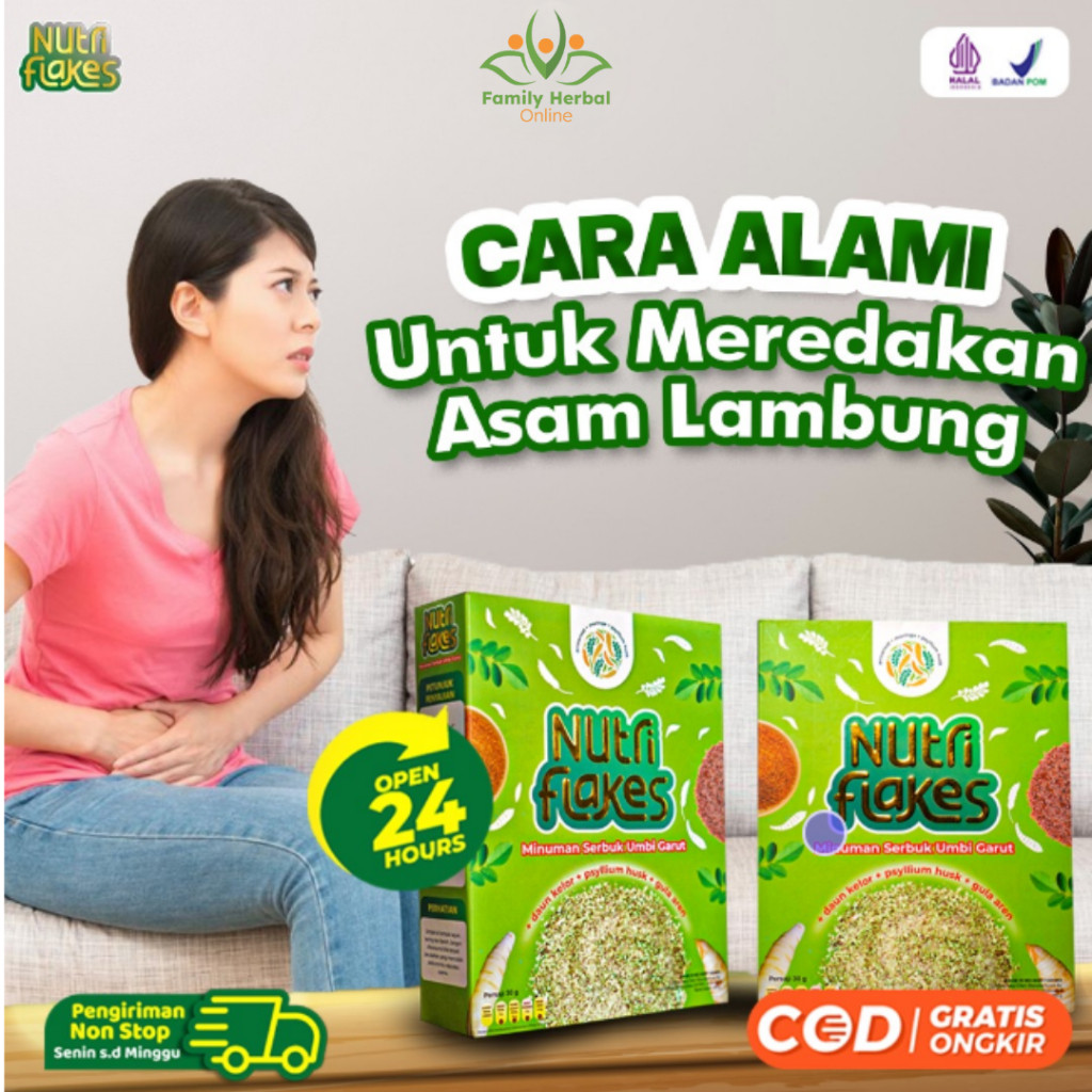 

Nutriflakes Seral Sehat Bantu Atasi Asam Lambung / Gerd / Diet Sehat / Umbi Garut / Rendah Gula