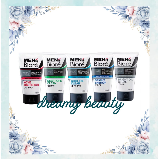 Men's Biore Sabun Cuci Muka / Pembersih Muka 100gr