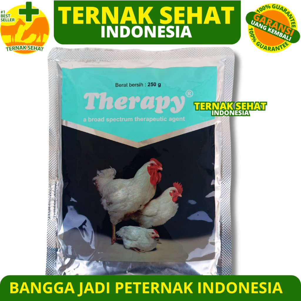 THERAPY 250 GRAM MEDION - Therapy Ayam - Obat Ayam Antibiotik Ayam Obat Crd Koksi Coryza Snot Flu Ay