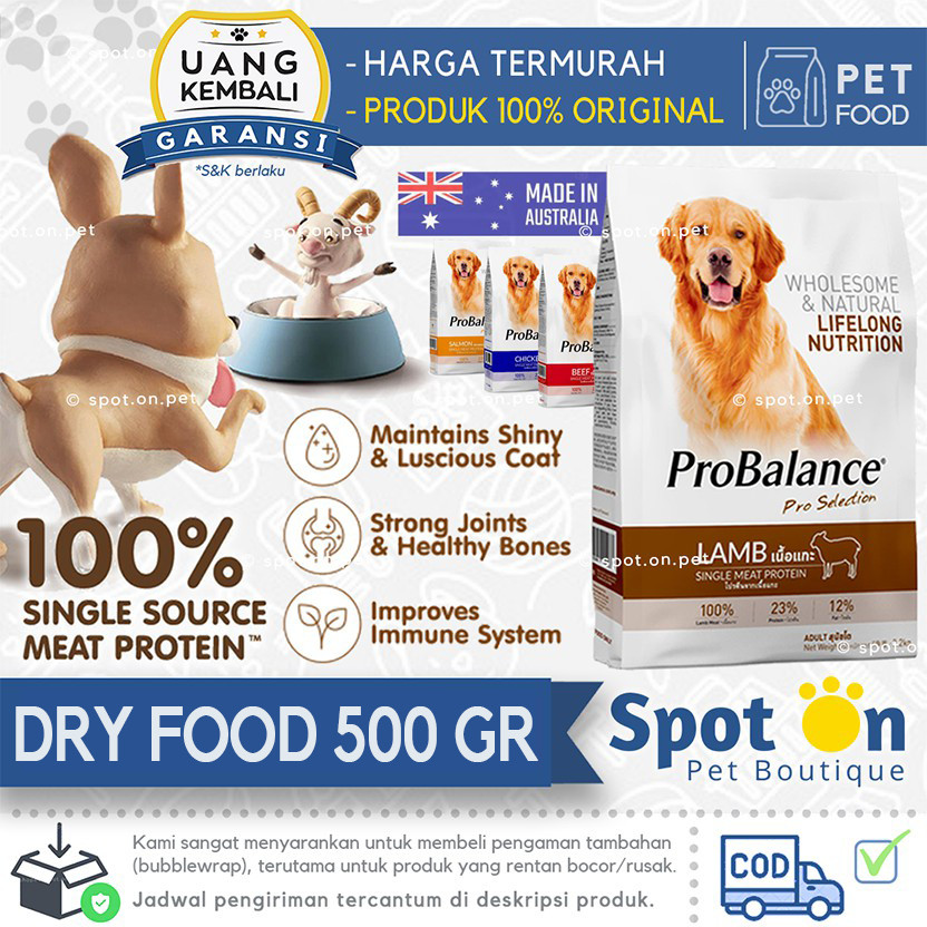 ProBalance Dog Hypoallergenic 500Gr | Makanan Anjing Anti Alergi | Diatas Pedigree Dog Choize
