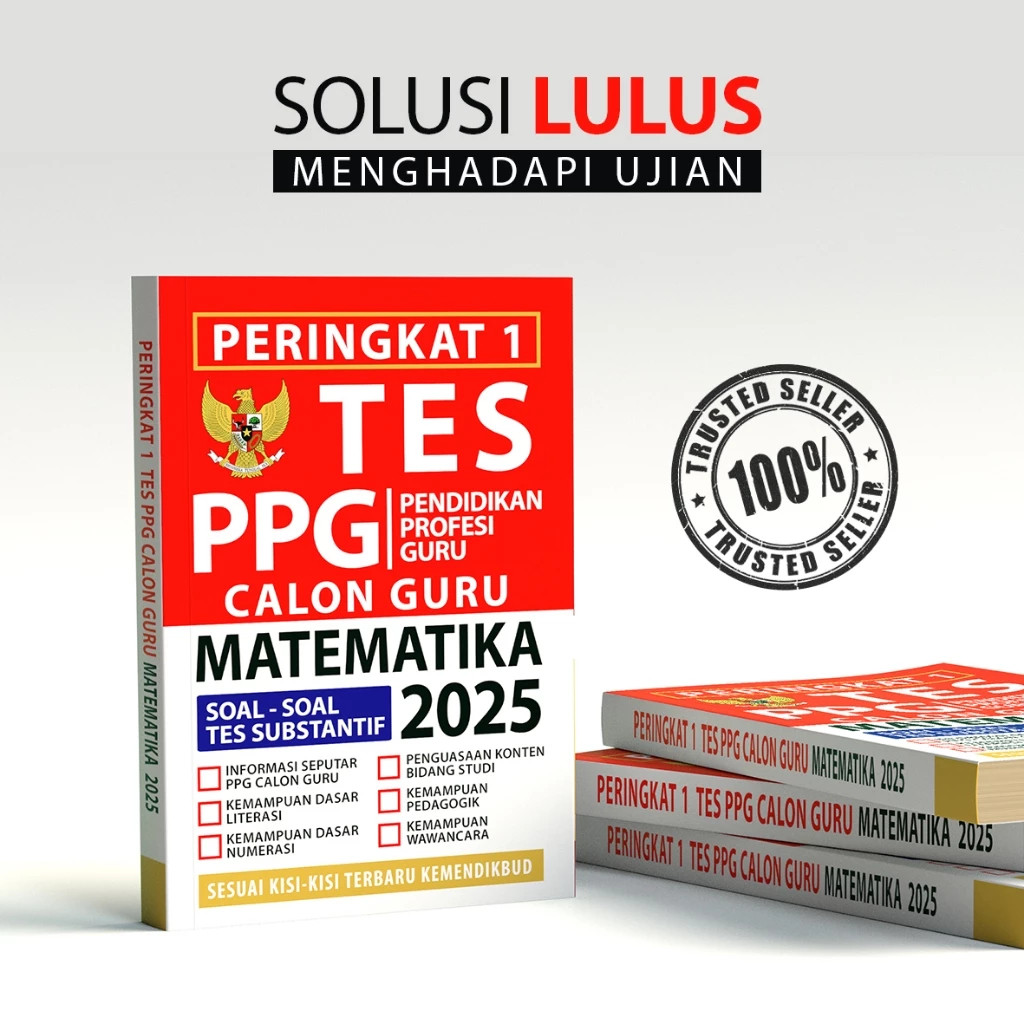 Buku PPG Guru Matematika 2025 - Buku Soal PPG Calon Guru Matematika 2025