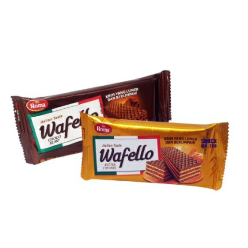 

Roma Wafello 21gr Isi 10 Bks Choco Blast & Butter Caramel - ARM