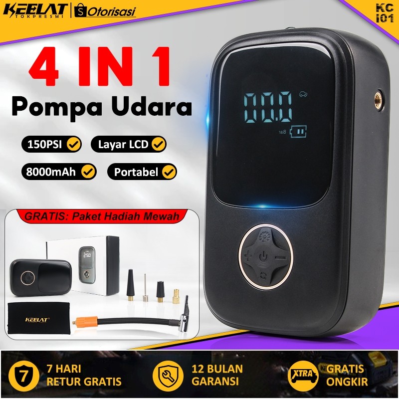 KEELAT KCI01  Pompa Udara Mini Pompa Portable Pompa Kompresor Udara