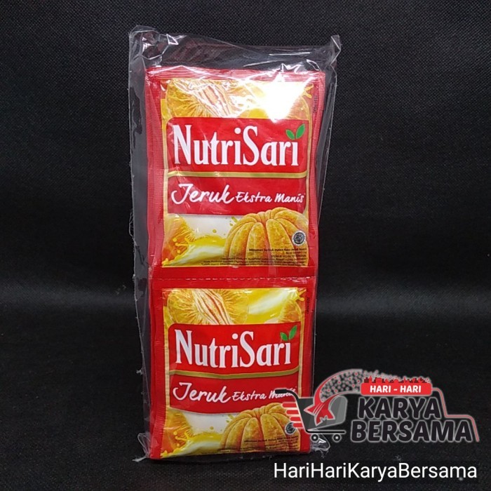

MINUMAN BUBUK INSTAN NUTRISARI NUTRI SARI JERUK EKSTRA MANIS 10'S X 11GR