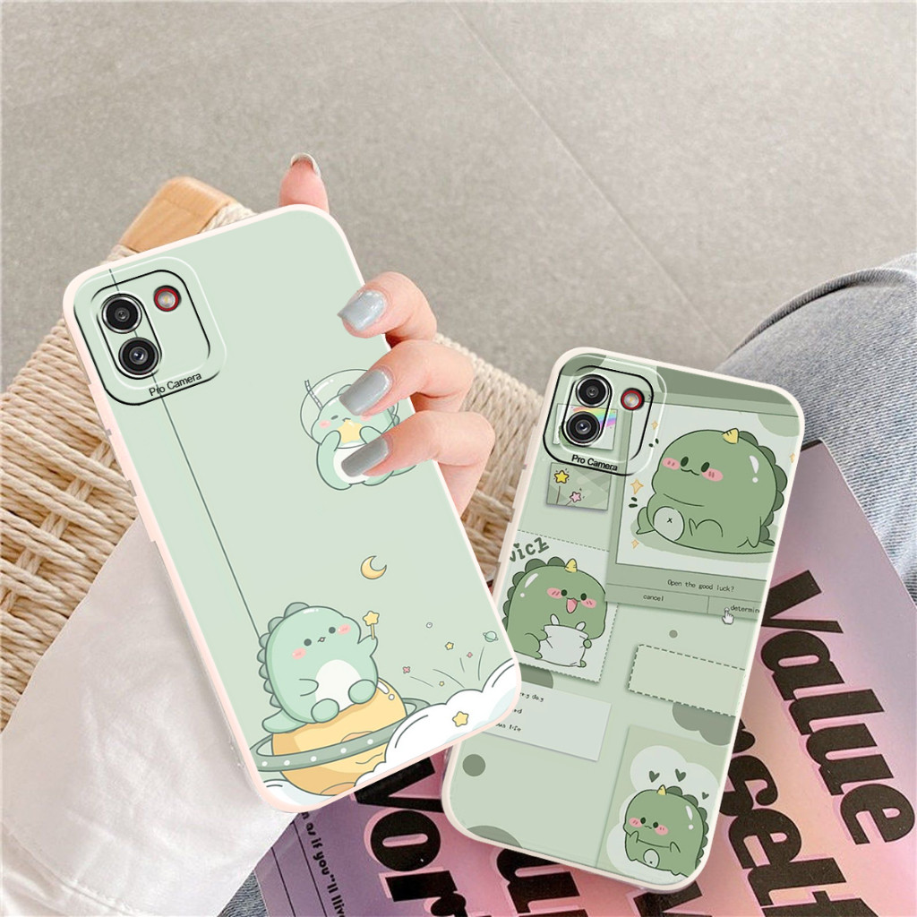 [SSA2] Softcase Macaron Prokamera Samsung A03/A03 Core Motif Dino Cute Aesthetic - Case Samsung - Ca