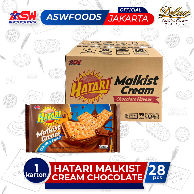 

Hatari Malkist Cream Chocolate 118 gr ( 28 Pcs ) - Karton