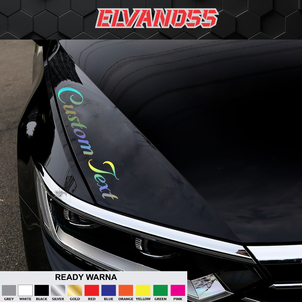 (TANPA MINIMAL ORDER ) STIKER CUTTING  MOBIL NAMA CUSTOM/STIKER NAMA VIRAL/STIKER TIMBUL ANTI AIR