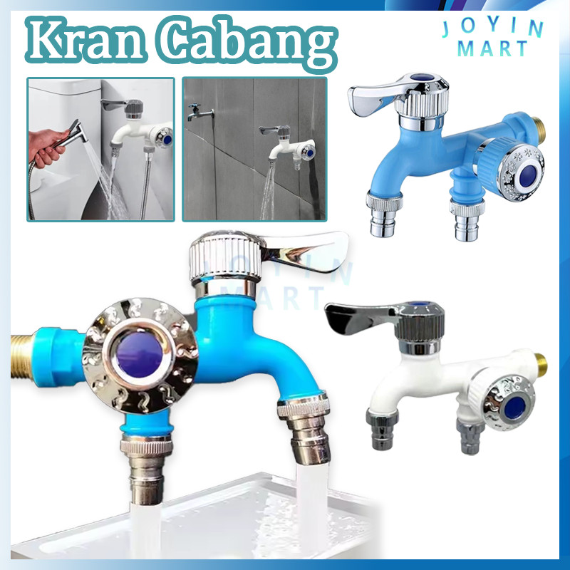 Kran Cabang 2 Shower Connector Kran Air / Keran Cabang / Keran Shower / Kepala Dua