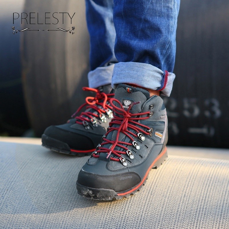 Terbaru Import Klasik Premium Outdoor Sepatu Boots Tinggi Hiking Gunung Pria Cowok Adventure Mendaki