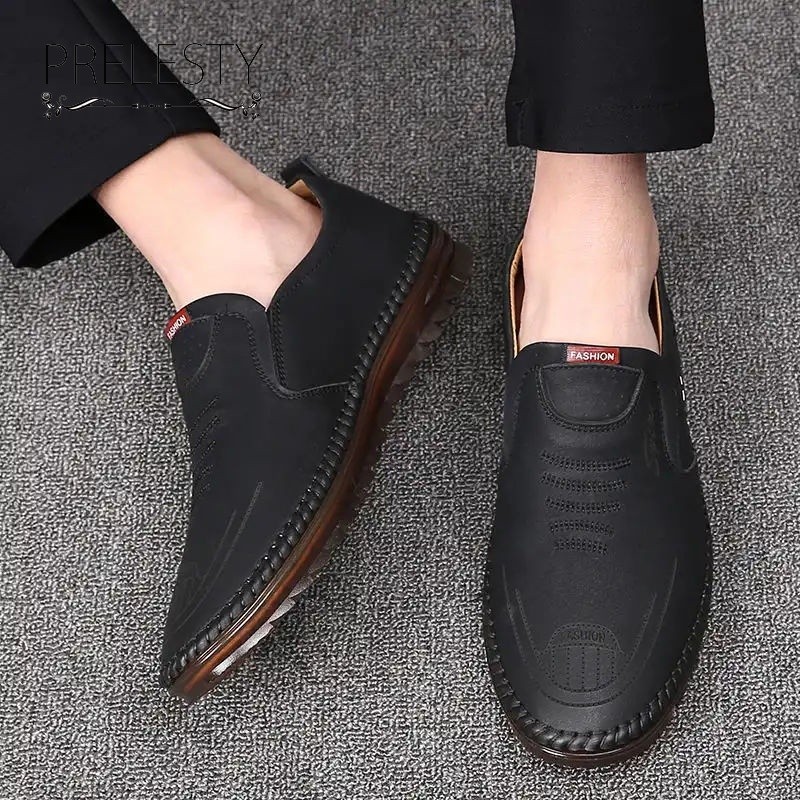 TERLARIS COD 100% ASLI KULIT SEPATU PRIA IMPORT SLIP ON TANPA TALI CASUAL KERJA KANTOR SANTAI