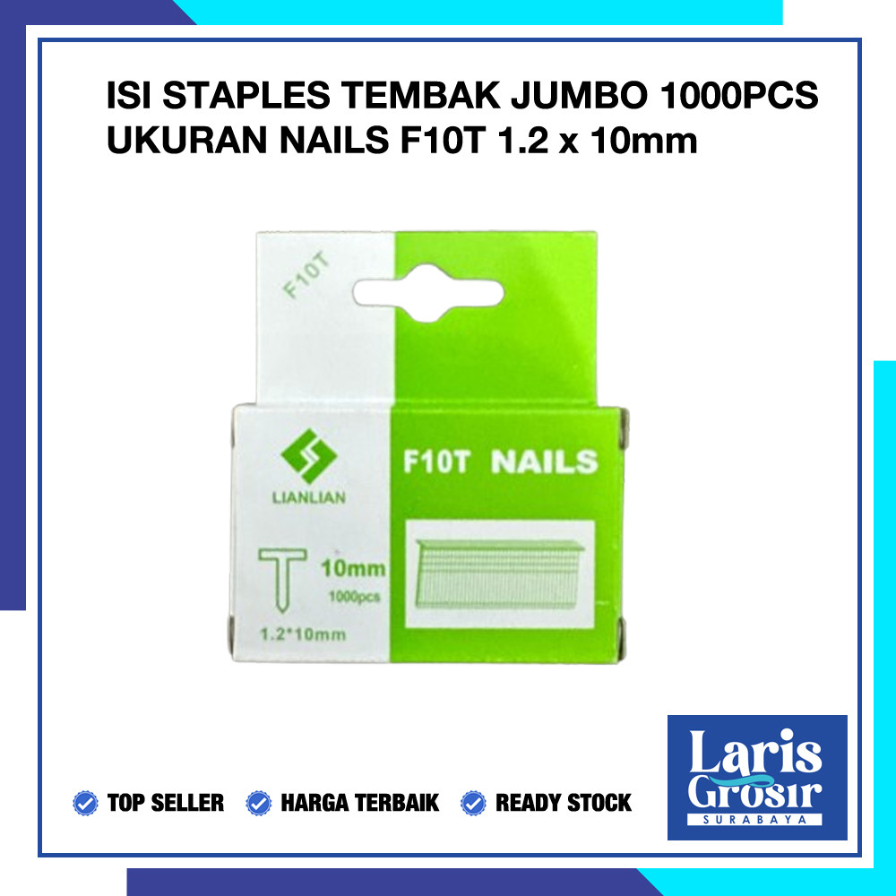 

Isi Refill Mata Air Nailer/Staples 1000pcs isian staples tembak jumbo Harga Termurah