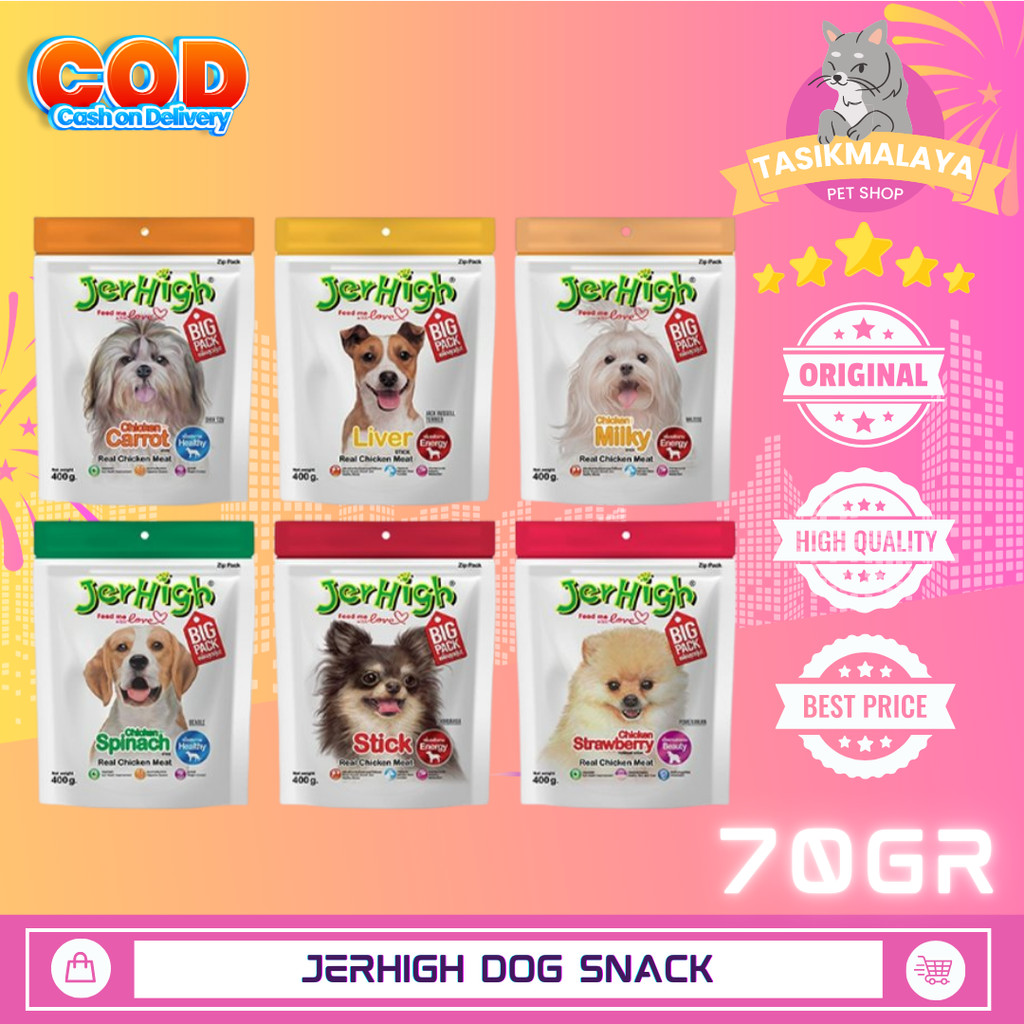 JERHIGH Dog Snack / Cemilan Treats Anjing / Jerhigh Stick Snack Anjing