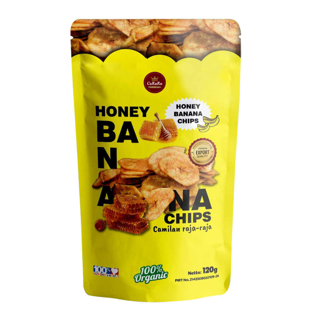 

(1 Biji) GROSIR CARARA - Honey Banana Chips 120 Gr (Pisang Madu) / Carara HBC 120 Gram