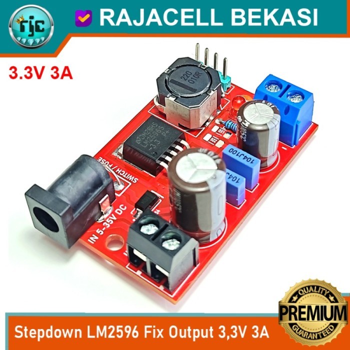 AMD99 Step down DC to DC LM2596 Fix Output 5V 3.3V 3A High Quality Stepdown - 3,3V