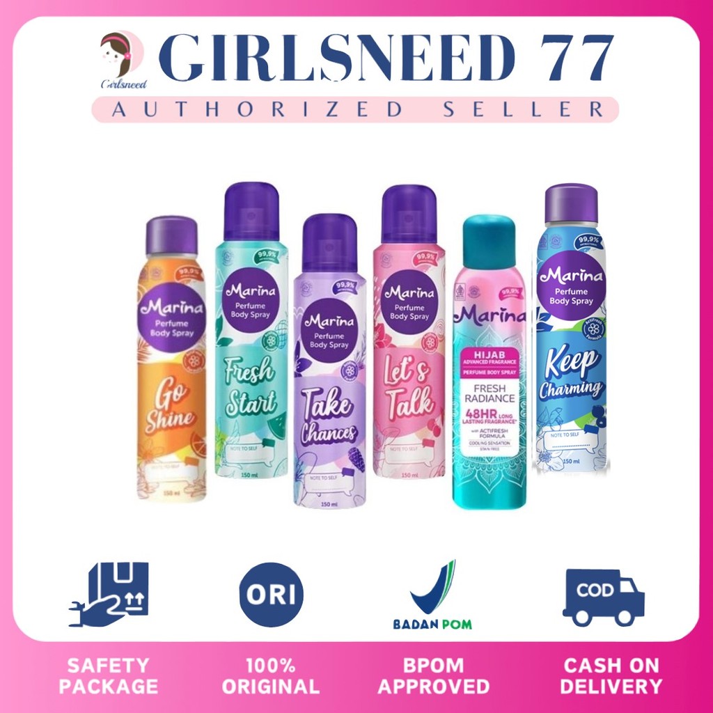 GN77 MARINA PERFUME BODY SPRAY 150ML | PARFUM MARINA
