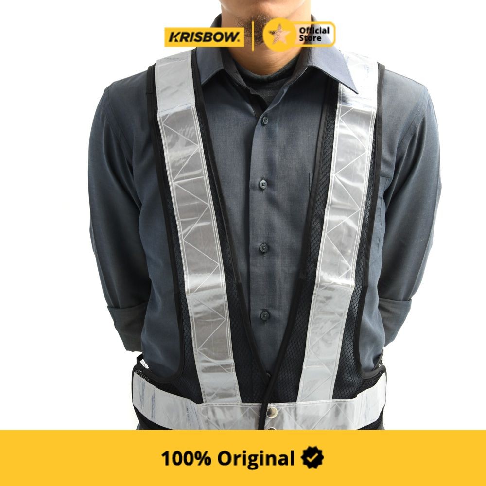 Krisbow Safety Vest Rompi Pengaman Mesh (Ukuran M)