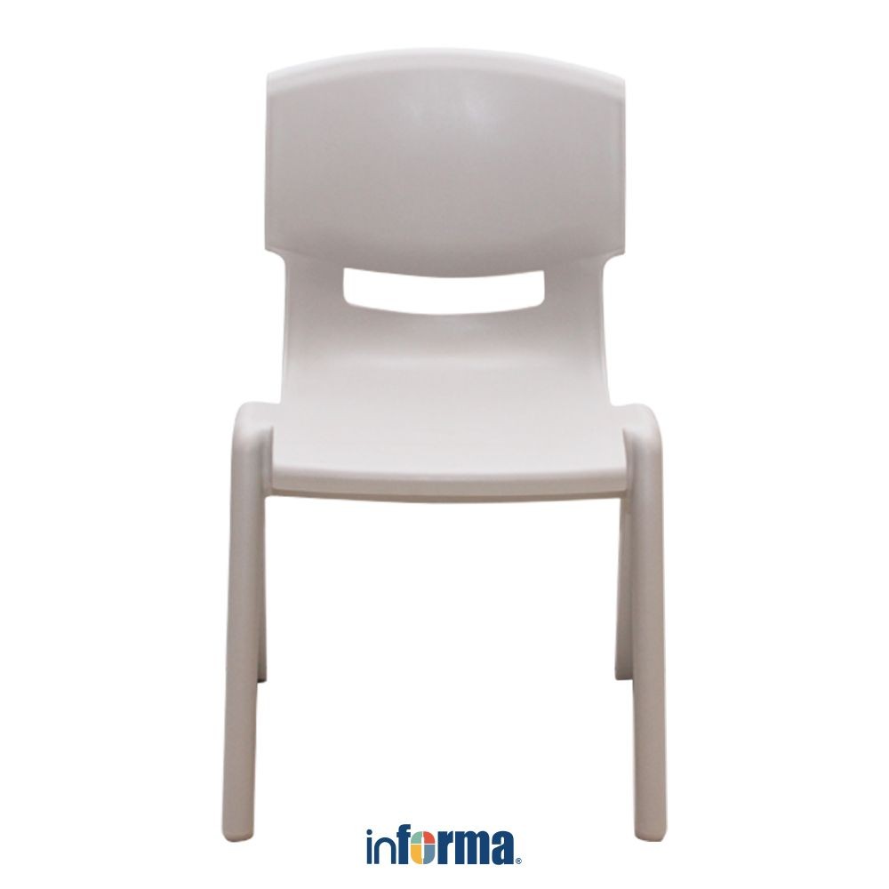 Informa 40 cm Yaris Kursi Anak - Abu-Abu Tempat Duduk Anak Kids Chair Bangku Sandaran Plastik Bangku