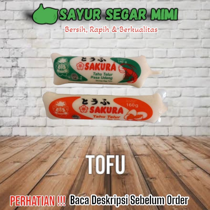 

Sakura Tahu Telur Udang Egg Tofu 160g - Sayur Palembang