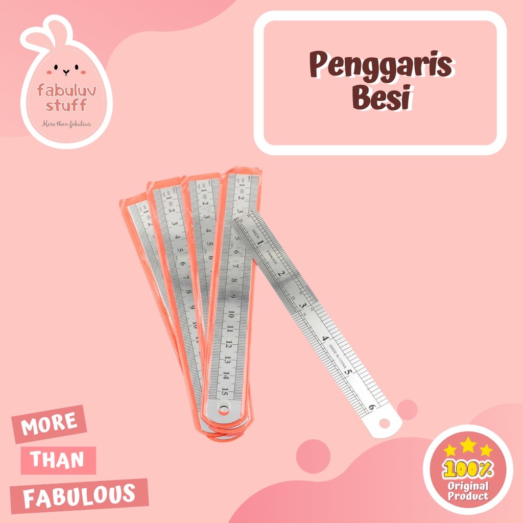 

ATK ~ Penggaris Besi 30 cm dan 15 cm Stainless Steel