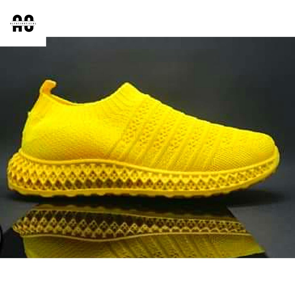 As) sepatu sneaker slip on wanita tanpa tali press 1208KL