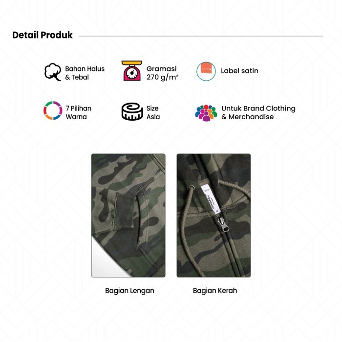 Polos New States Apparel 9600 Super Blend Zip Hoodie - Forest Camo, M