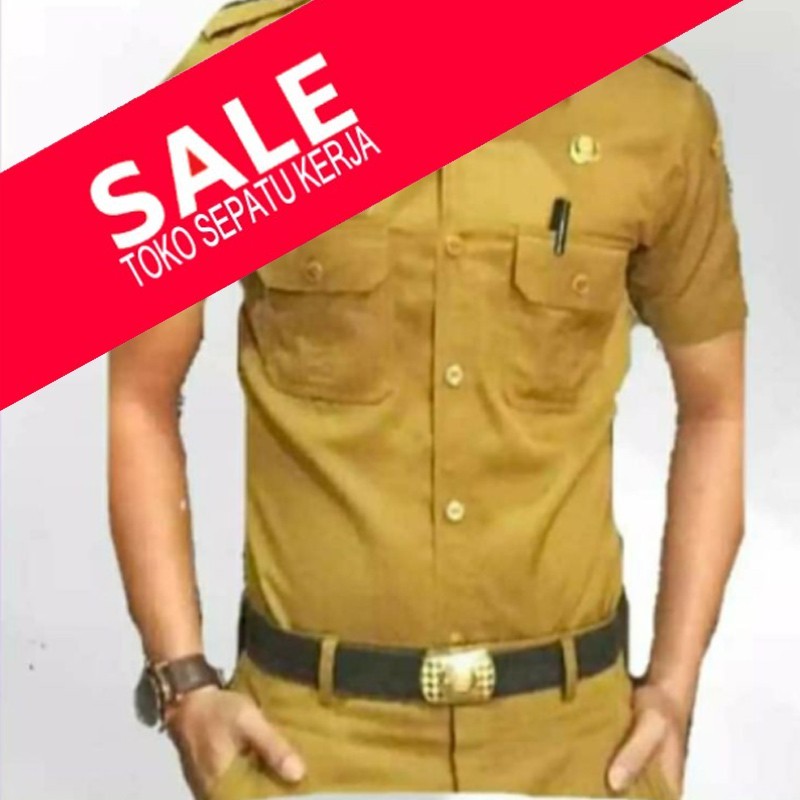 PROMO SERAGAM PNS PRIA LENGAN PENDEK KEKI