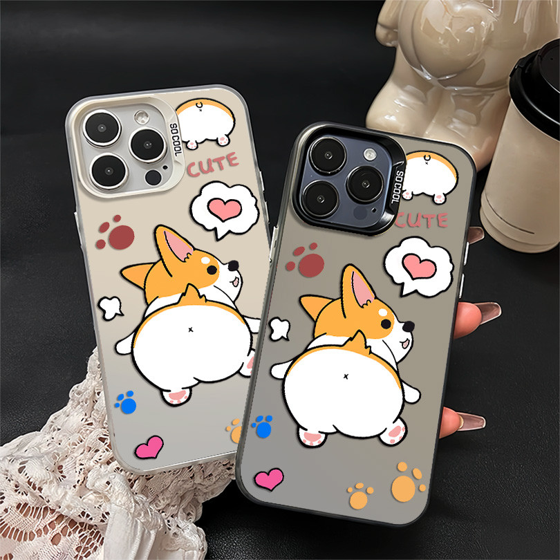 Happy Corgi Premium Matte Hard Case Hp OPPO A60 A16 A58 A18 A54 A15 A57 A15 A92020 A31 A12 A38 A92 A