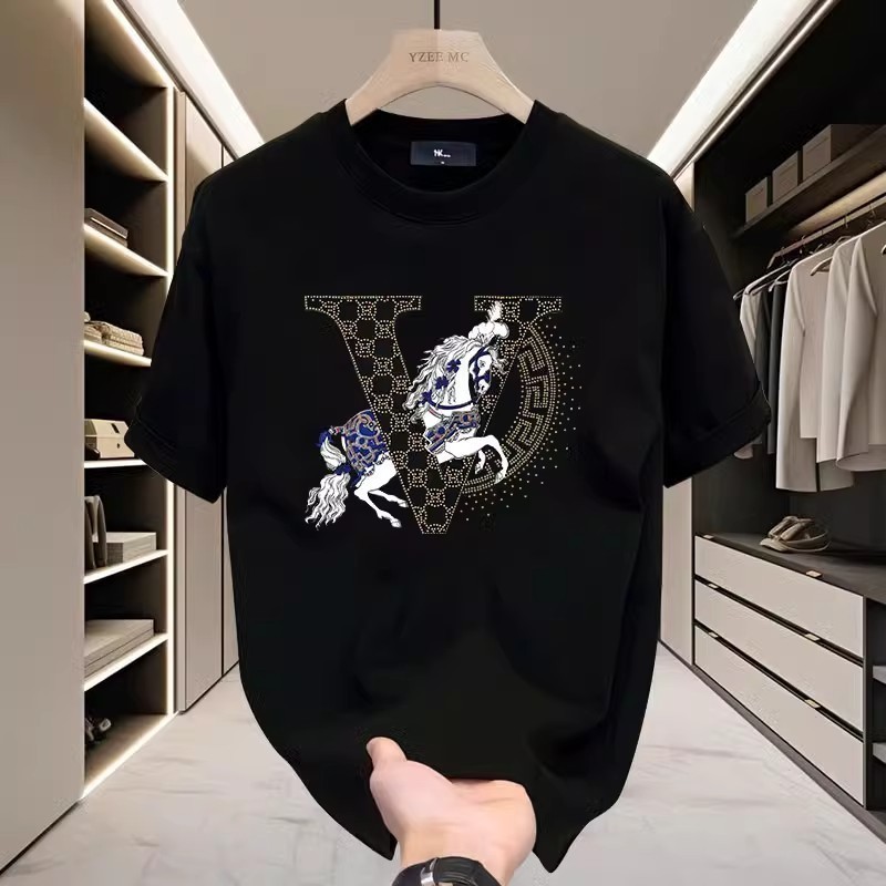 (COD)T Shirt Pria baju kaos pria kaos cowok kaos branded T-Shirt musim panas katun katun bermutu tin