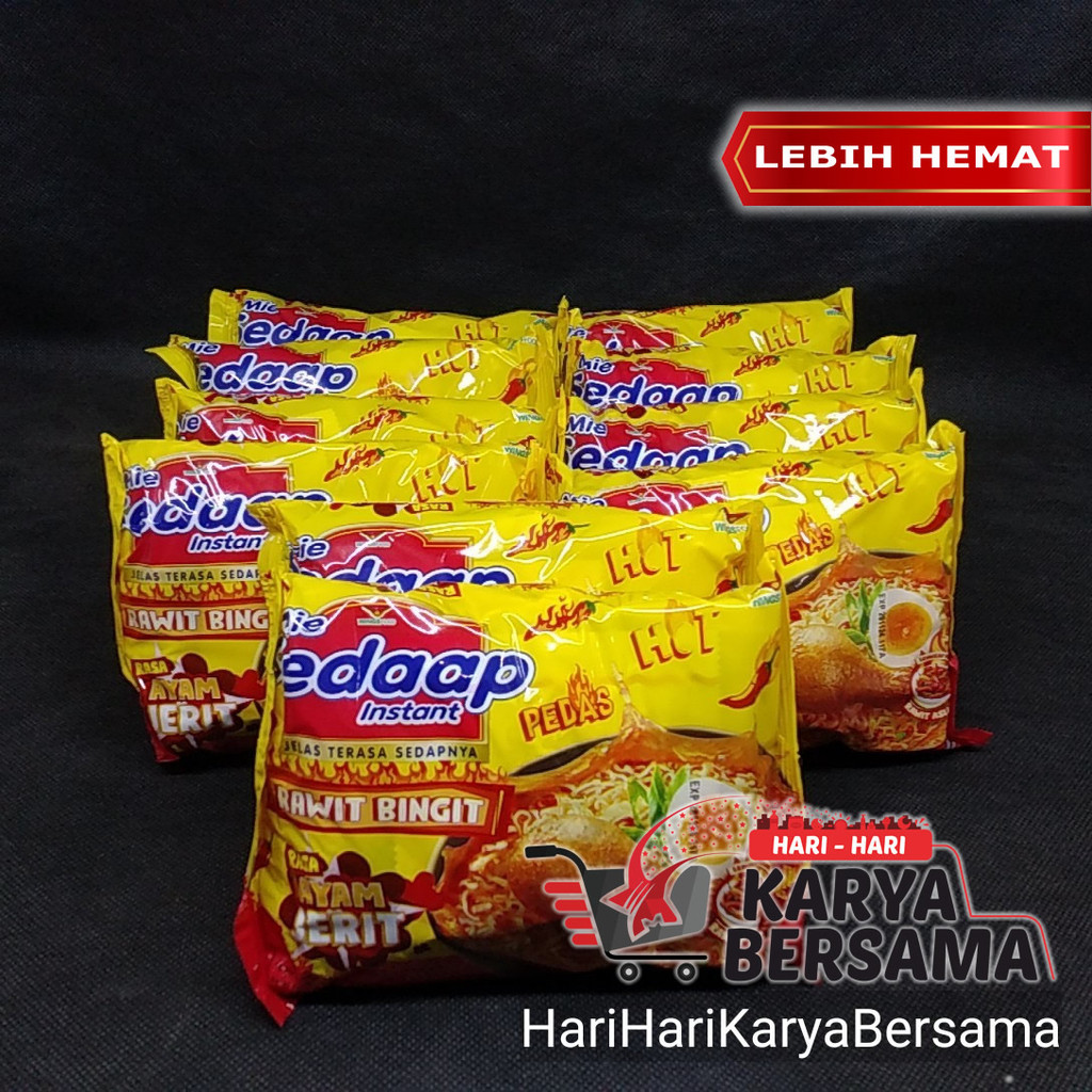 

MIE SEDAAP INSTANT KUAH RAWIT BINGIT RASA AYAM JERIT PACK 10'S X 77GR