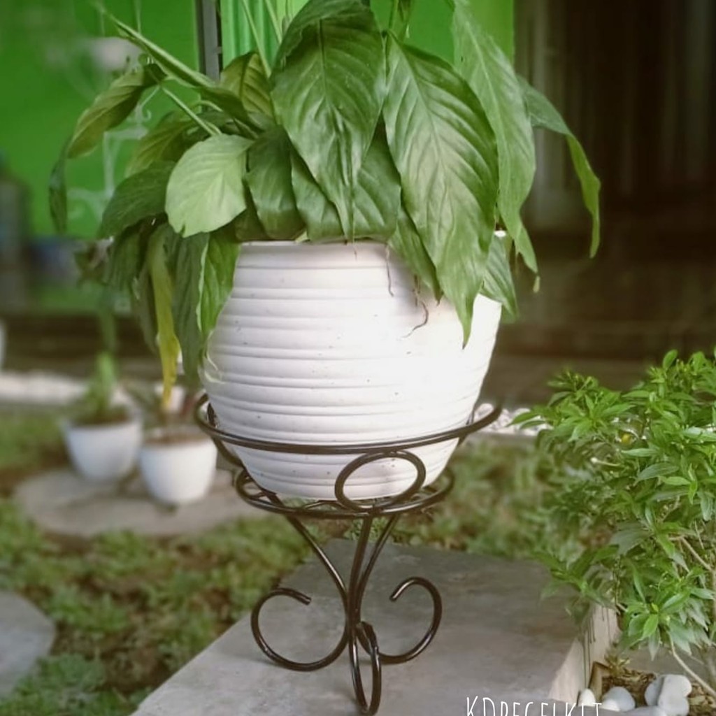 STANDING POT TUNGGAL / RAK BUNGA BESI MURAH