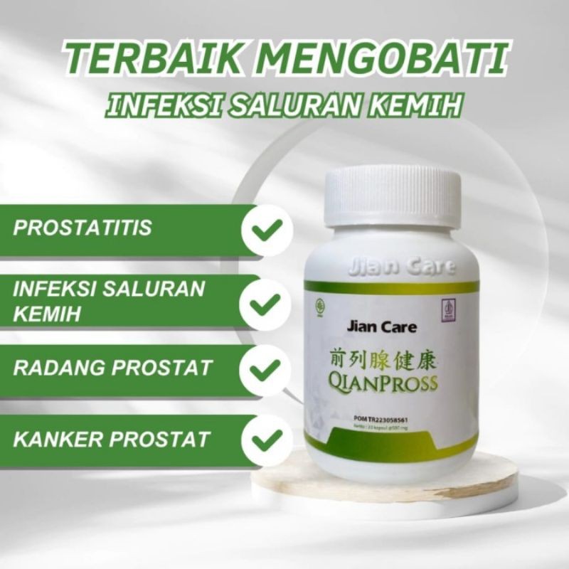 Jian Care Qianpross - Obat Herbal Cina UntukMembantu Meredakan Sering Kencing Prostat ISK