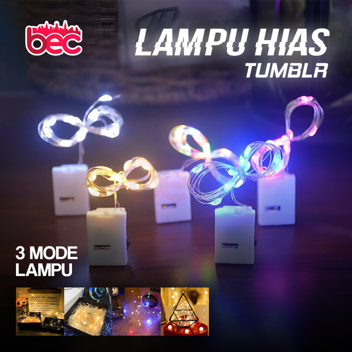LAMPU HIAS TUMBLR KAWAT LED DEKORASI BONEKA BOBA BALON BUNGA - Warm White
