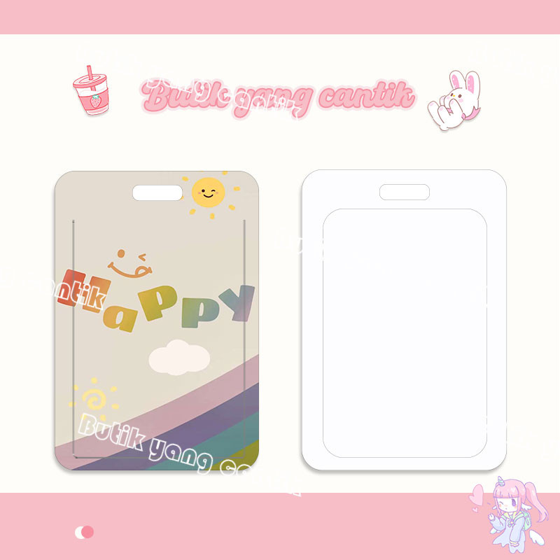 

ID CARD HOLDER, Tempat Kartu Happy Smiley, Cocok untuk Kantor/Sekolah, Kartu Pelajar/Kartu Transportasi, Kartu Akses, KTP, Flazz, Kartu Kredit Elektronik dan Uang Elektronik.