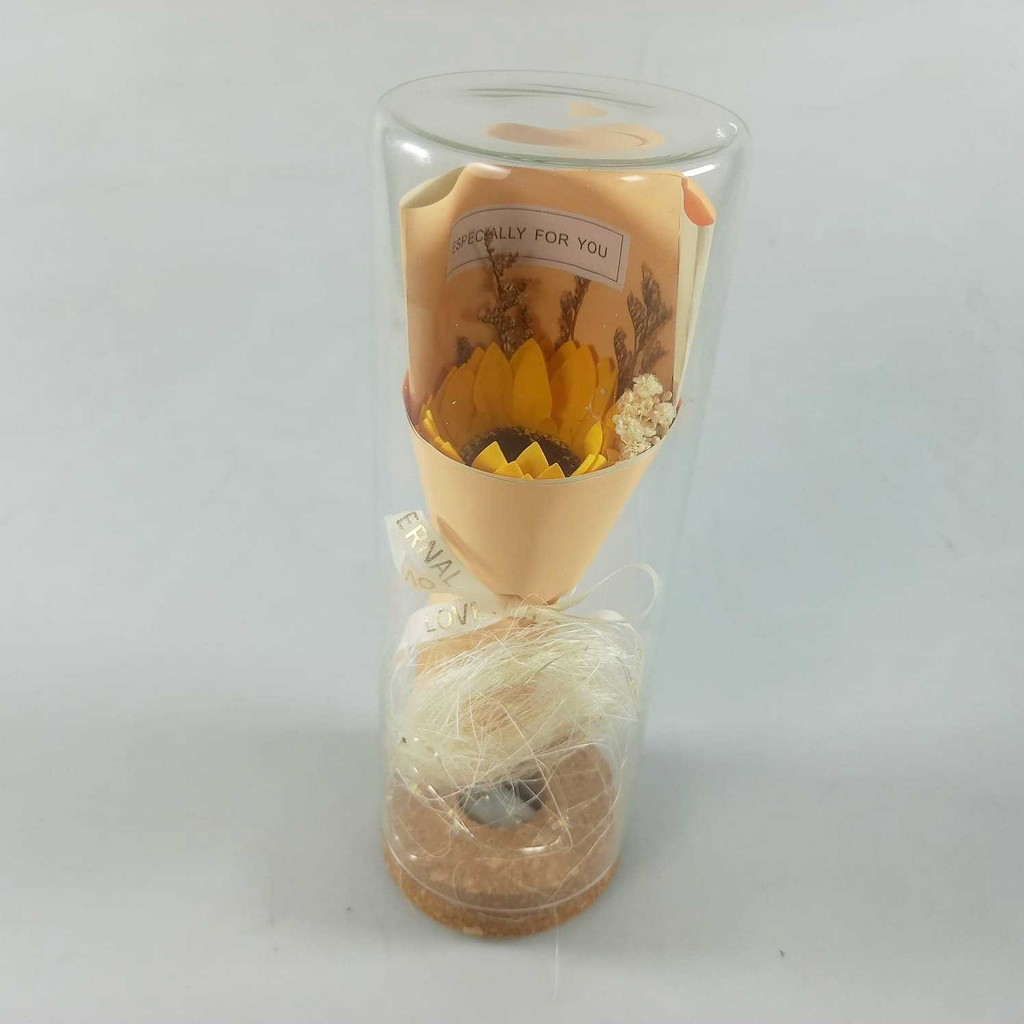 

FMSHOPP AINYROS Lampu Bunga Dekorasi LED Eternal Flower Dome Glass Cover - AN2185‼️COD‼️