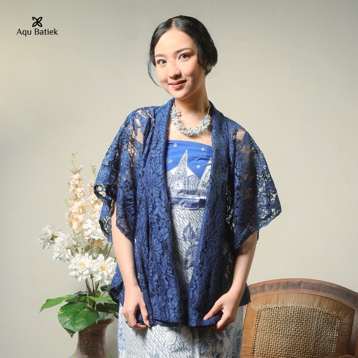 Aqu Batiek - Outer Kebaya Atasan Wanita Cardigan Brukat Modern