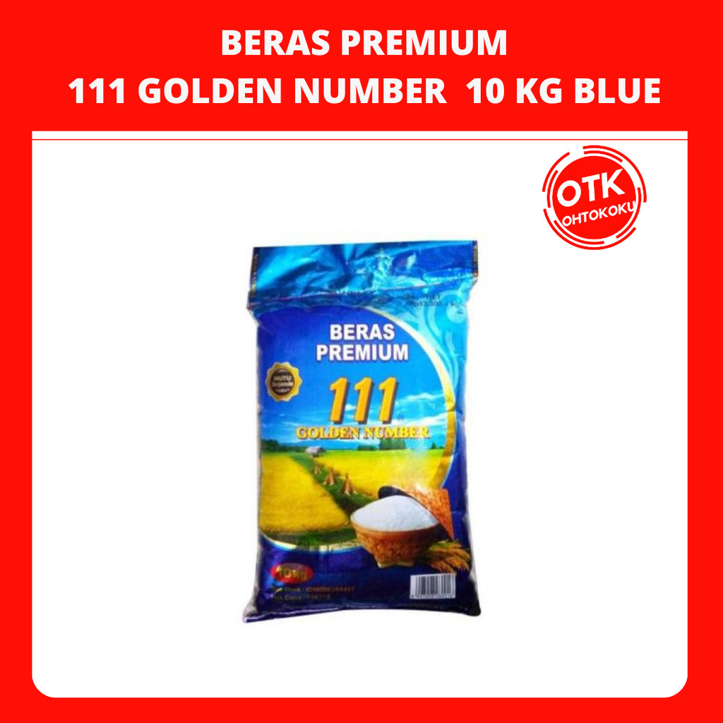 

BERAS 111 GOLDEN NUMBER BIRU BERAS PREMIUM 10 KG